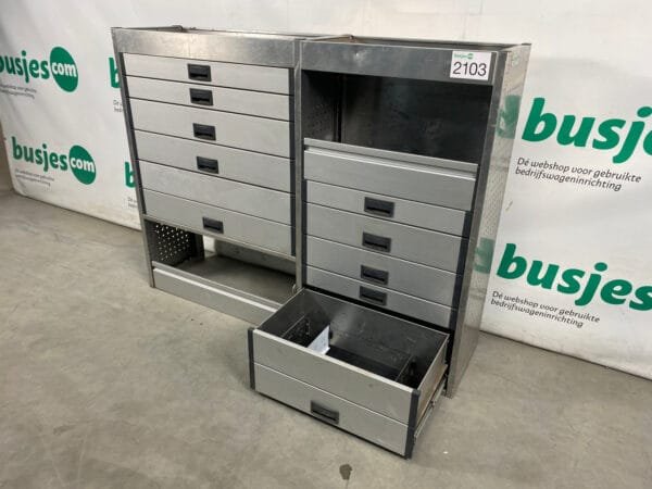 Aluca aluminium gebruikte bedrijfswagen inrichting (nr 2103) - Afbeelding 6