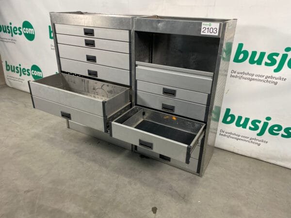 Aluca aluminium gebruikte bedrijfswagen inrichting (nr 2103) - Afbeelding 8