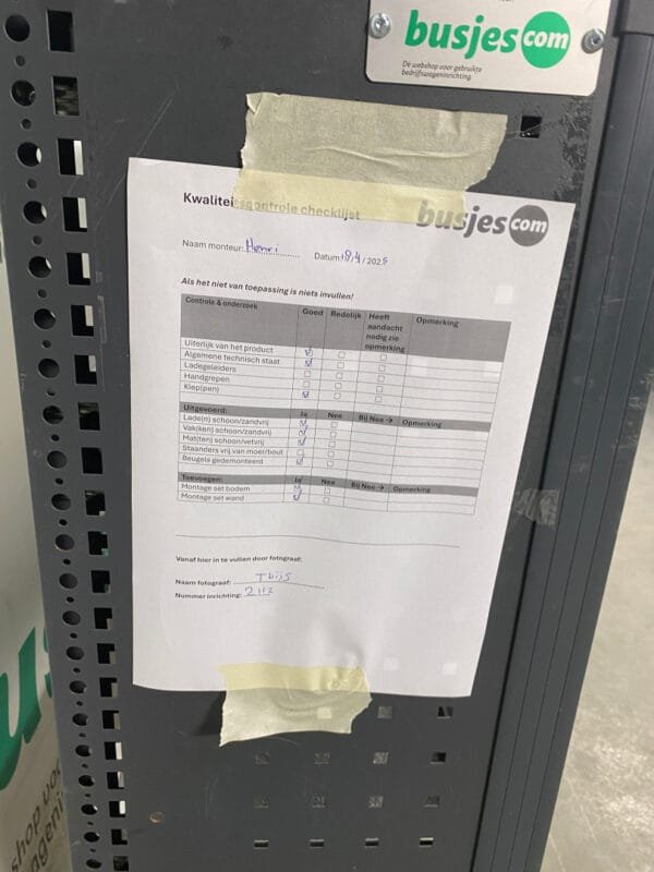 Bott Vario aluminium gebruikte bedrijfswagen inrichting (nr 2117) - Afbeelding 6