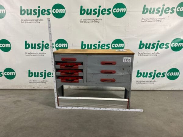 Bott Vario aluminium gebruikte bedrijfswagen inrichting (nr 2133)