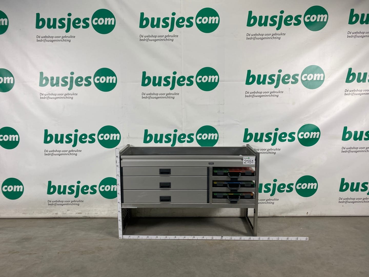 Aluca aluminium gebruikte bedrijfswagen inrichting (nr 2151) - Afbeelding 2