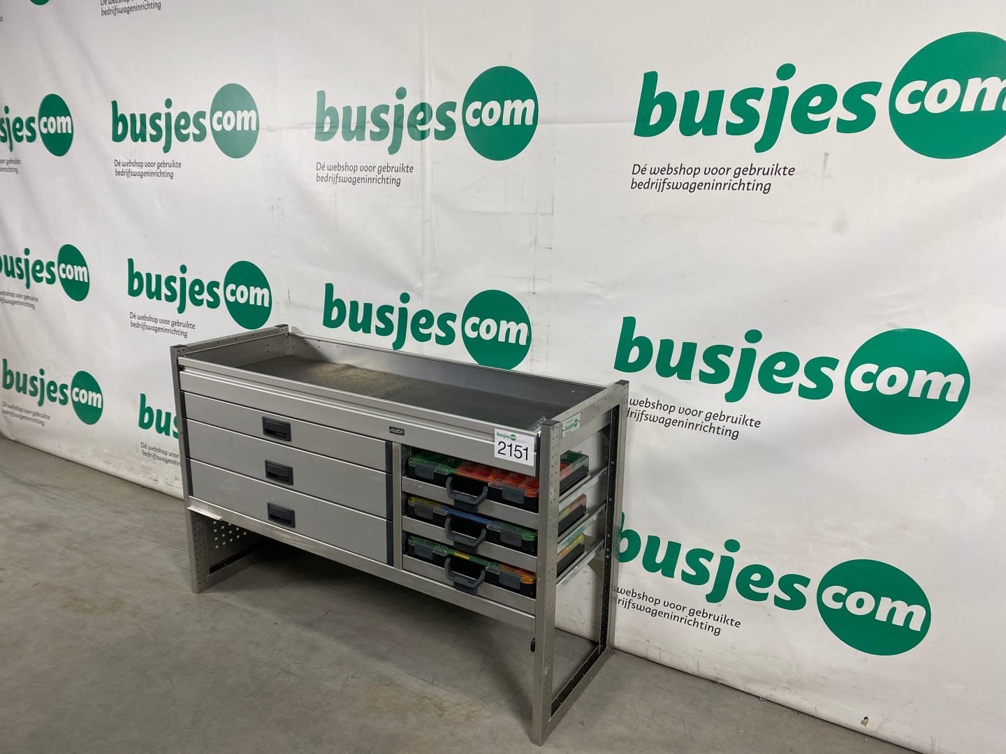 Aluca aluminium gebruikte bedrijfswagen inrichting (nr 2151) - Afbeelding 4