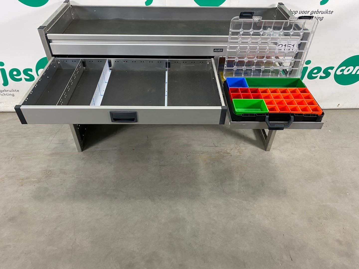 Aluca aluminium gebruikte bedrijfswagen inrichting (nr 2151) - Afbeelding 7