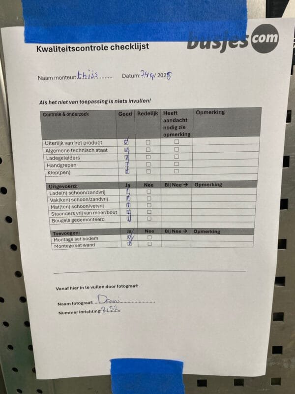 Aluca aluminium gebruikte bedrijfswagen inrichting (nr 2152) - Afbeelding 9