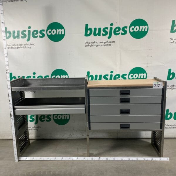 Aluca aluminium gebruikte bedrijfswagen inrichting (nr 2171)
