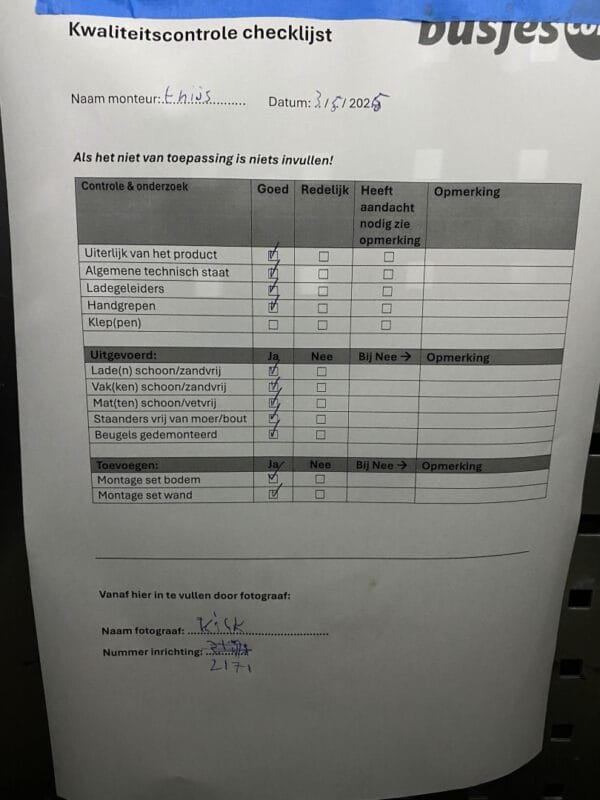 Aluca aluminium gebruikte bedrijfswagen inrichting (nr 2171) - Afbeelding 9