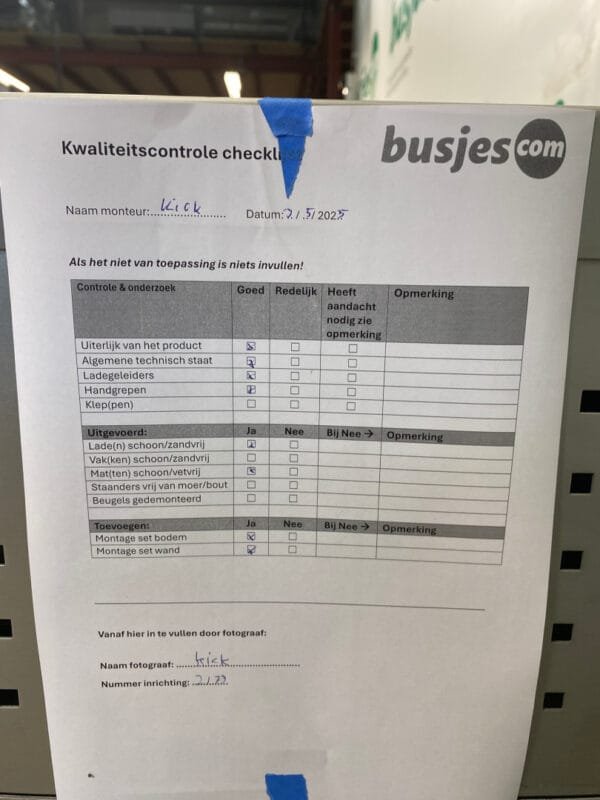 Aluca aluminium gebruikte bedrijfswagen inrichting (nr 2173) - Afbeelding 8