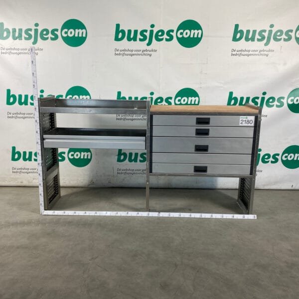 Aluca aluminium gebruikte bedrijfswagen inrichting (nr 2180) - Afbeelding 2