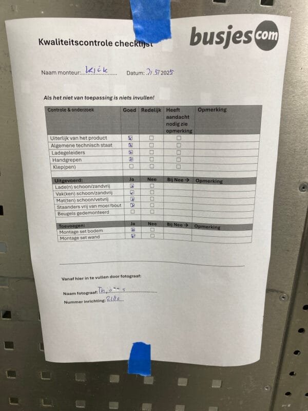 Aluca aluminium gebruikte bedrijfswagen inrichting (nr 2180) - Afbeelding 9