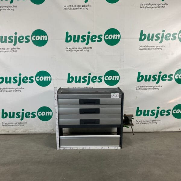 Bott Vario aluminium gebruikte bedrijfswagen inrichting (nr 2190)