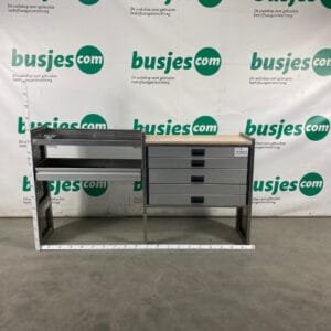 Aluca aluminium bedrijfswageninrichting gebruikt (nr 2203)