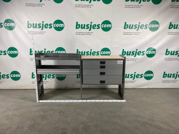 Aluca aluminium bedrijfswageninrichting gebruikt (nr 2203) - Afbeelding 2