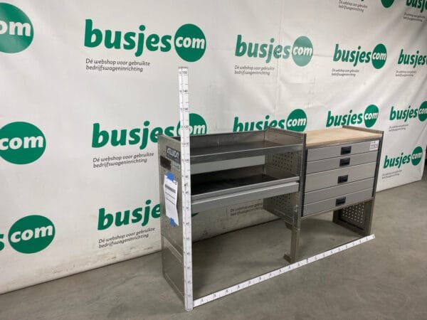 Aluca aluminium bedrijfswageninrichting gebruikt (nr 2203) - Afbeelding 3