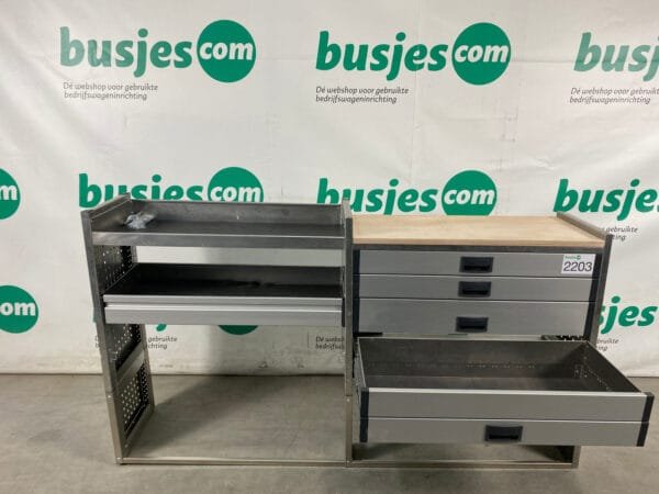 Aluca aluminium bedrijfswageninrichting gebruikt (nr 2203) - Afbeelding 5