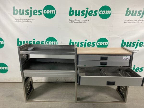 Aluca aluminium bedrijfswageninrichting gebruikt (nr 2203) - Afbeelding 6