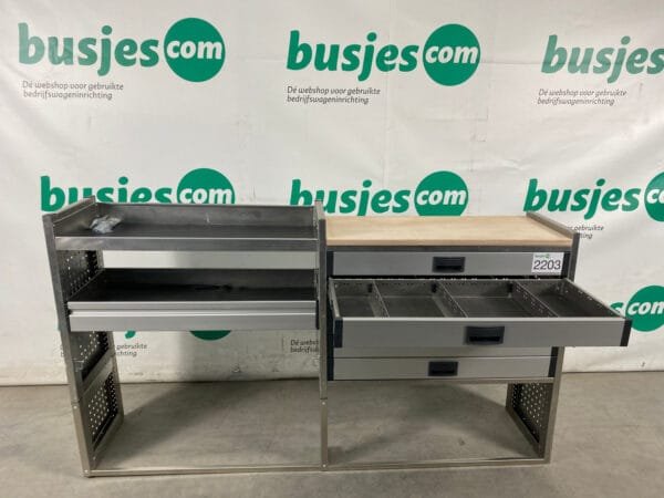 Aluca aluminium bedrijfswageninrichting gebruikt (nr 2203) - Afbeelding 7
