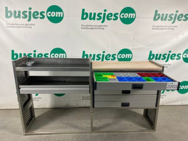 Aluca aluminium bedrijfswageninrichting gebruikt (nr 2203) - Afbeelding 8