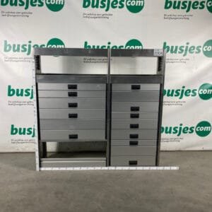Aluca aluminium bedrijfswageninrichting gebruikt (nr 2204)