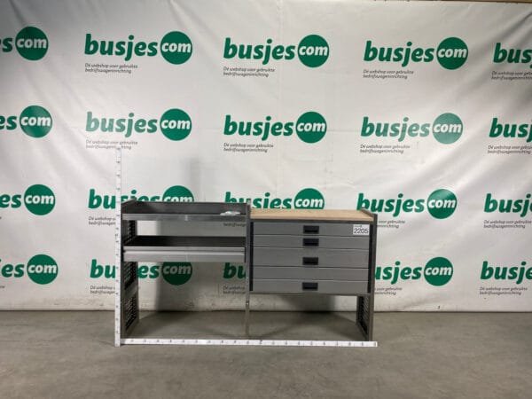 Aluca aluminium bedrijfswageninrichting gebruikt (nr 2205) - Afbeelding 2