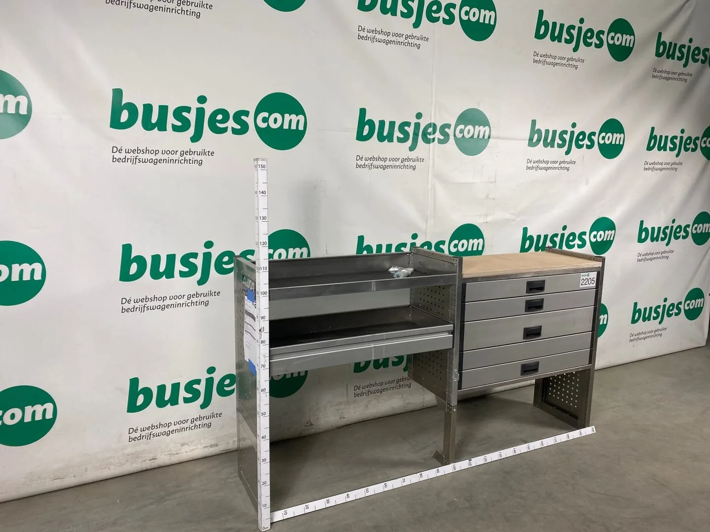 Aluca aluminium bedrijfswageninrichting gebruikt (nr 2205) - Afbeelding 3