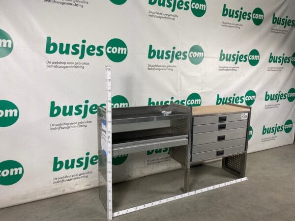 Aluca aluminium bedrijfswageninrichting gebruikt (nr 2205) - Afbeelding 3