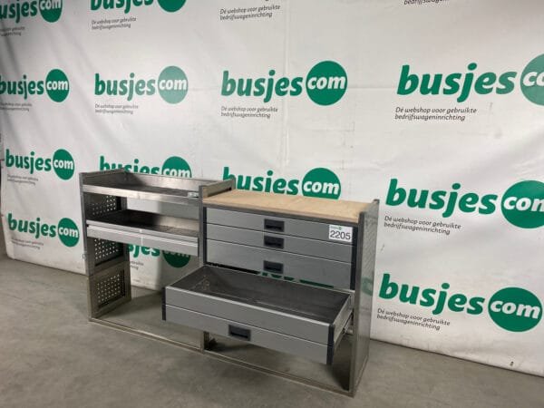 Aluca aluminium bedrijfswageninrichting gebruikt (nr 2205) - Afbeelding 5