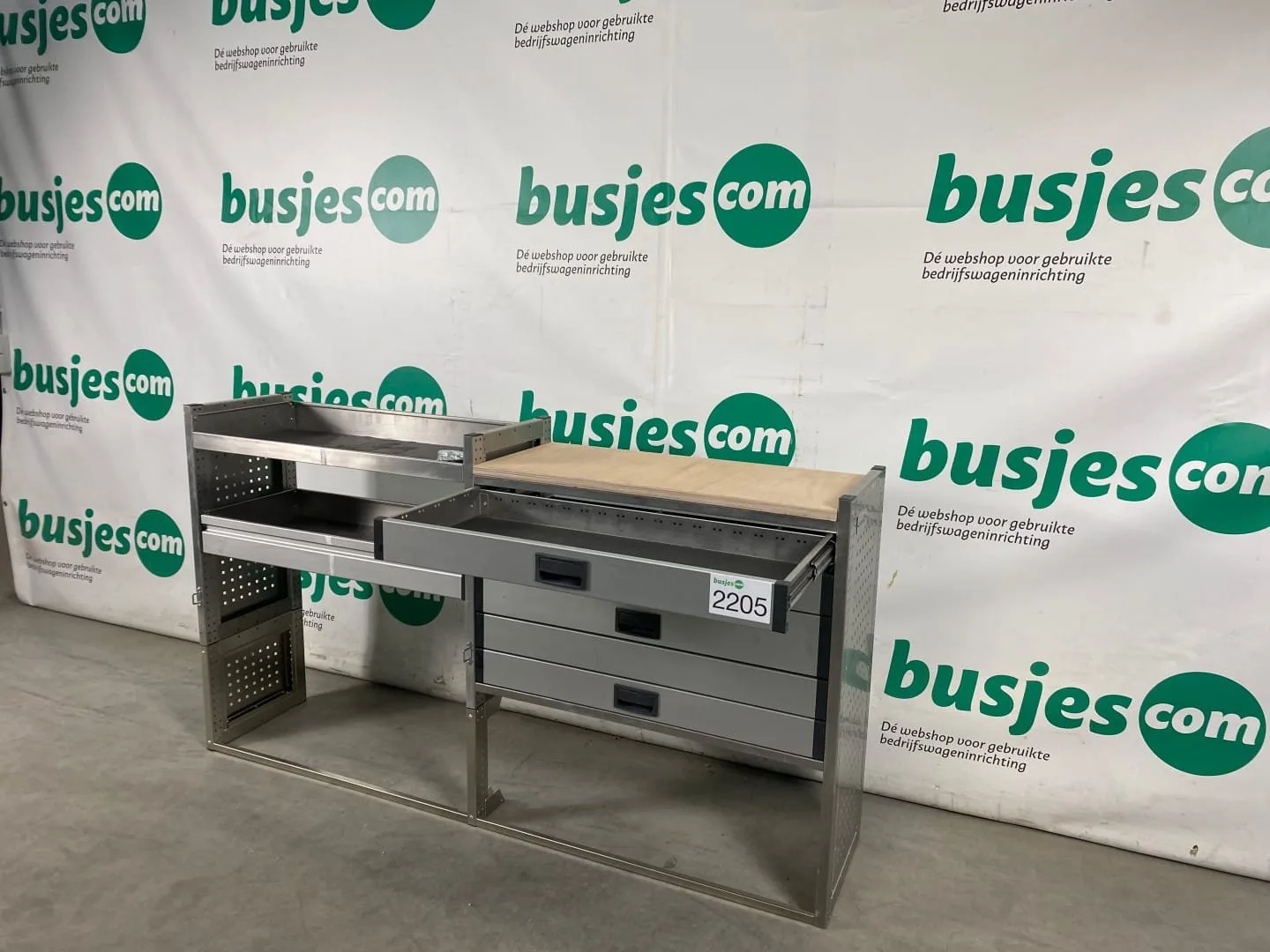Aluca aluminium bedrijfswageninrichting gebruikt (nr 2205) - Afbeelding 8