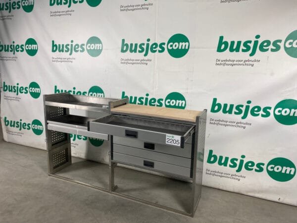 Aluca aluminium bedrijfswageninrichting gebruikt (nr 2205) - Afbeelding 8