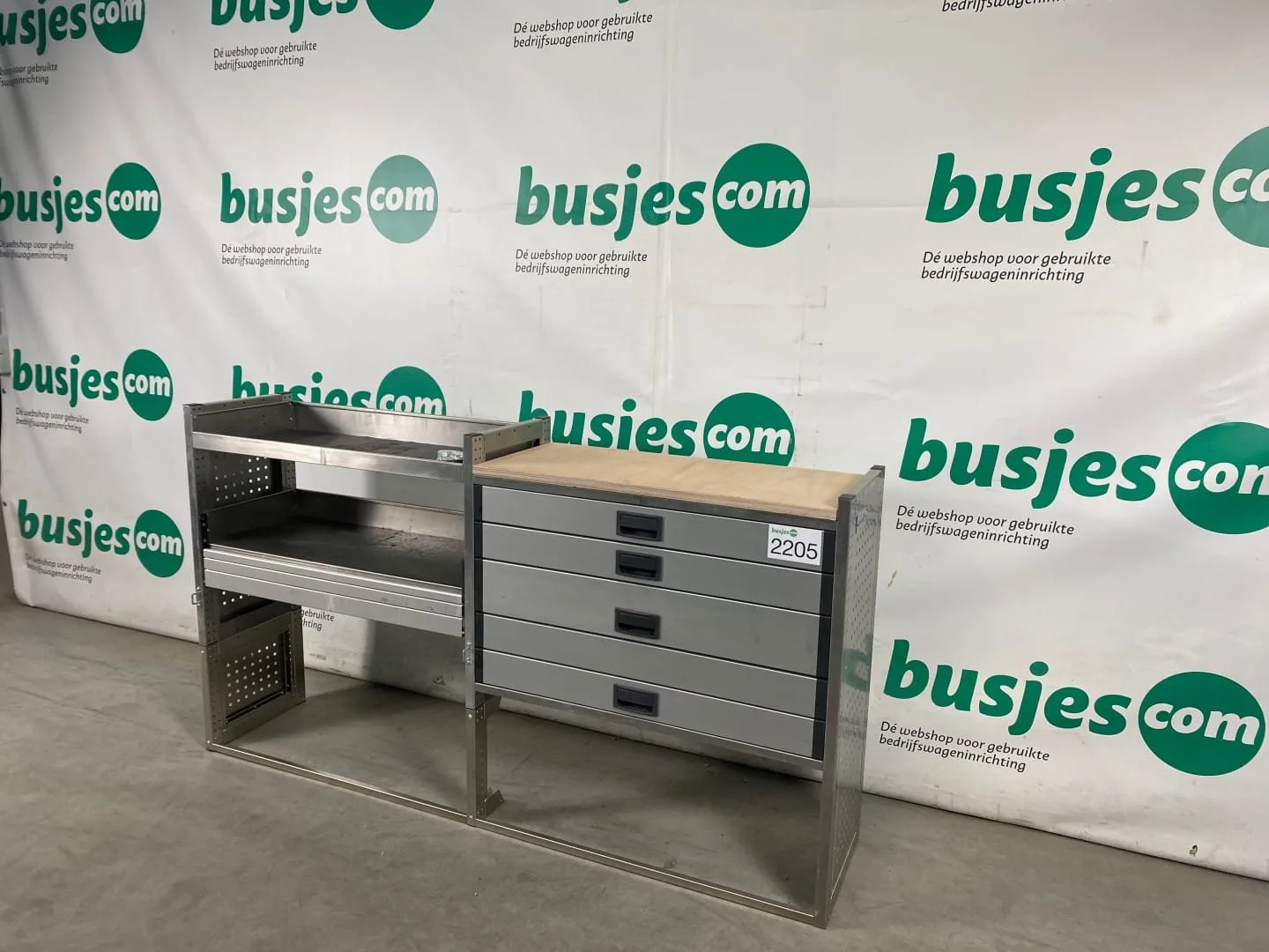 Aluca aluminium bedrijfswageninrichting gebruikt (nr 2205) - Afbeelding 9