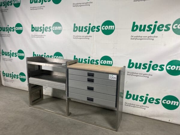Aluca aluminium bedrijfswageninrichting gebruikt (nr 2205) - Afbeelding 9