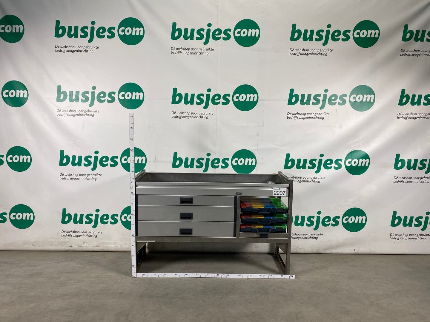 Aluca aluminium bedrijfswageninrichting gebruikt (nr 2207) - Afbeelding 2