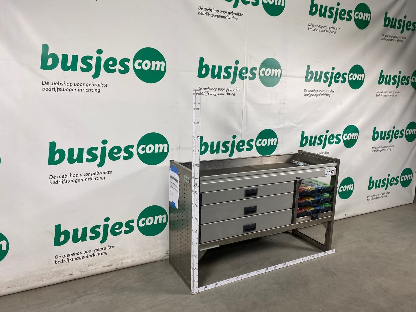 Aluca aluminium bedrijfswageninrichting gebruikt (nr 2207) - Afbeelding 3