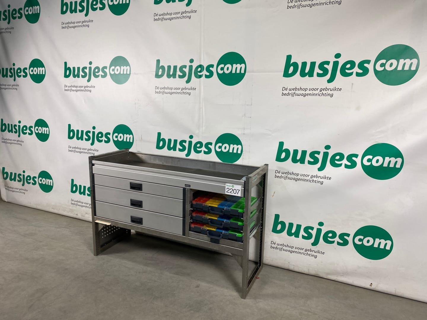 Aluca aluminium bedrijfswageninrichting gebruikt (nr 2207) - Afbeelding 4