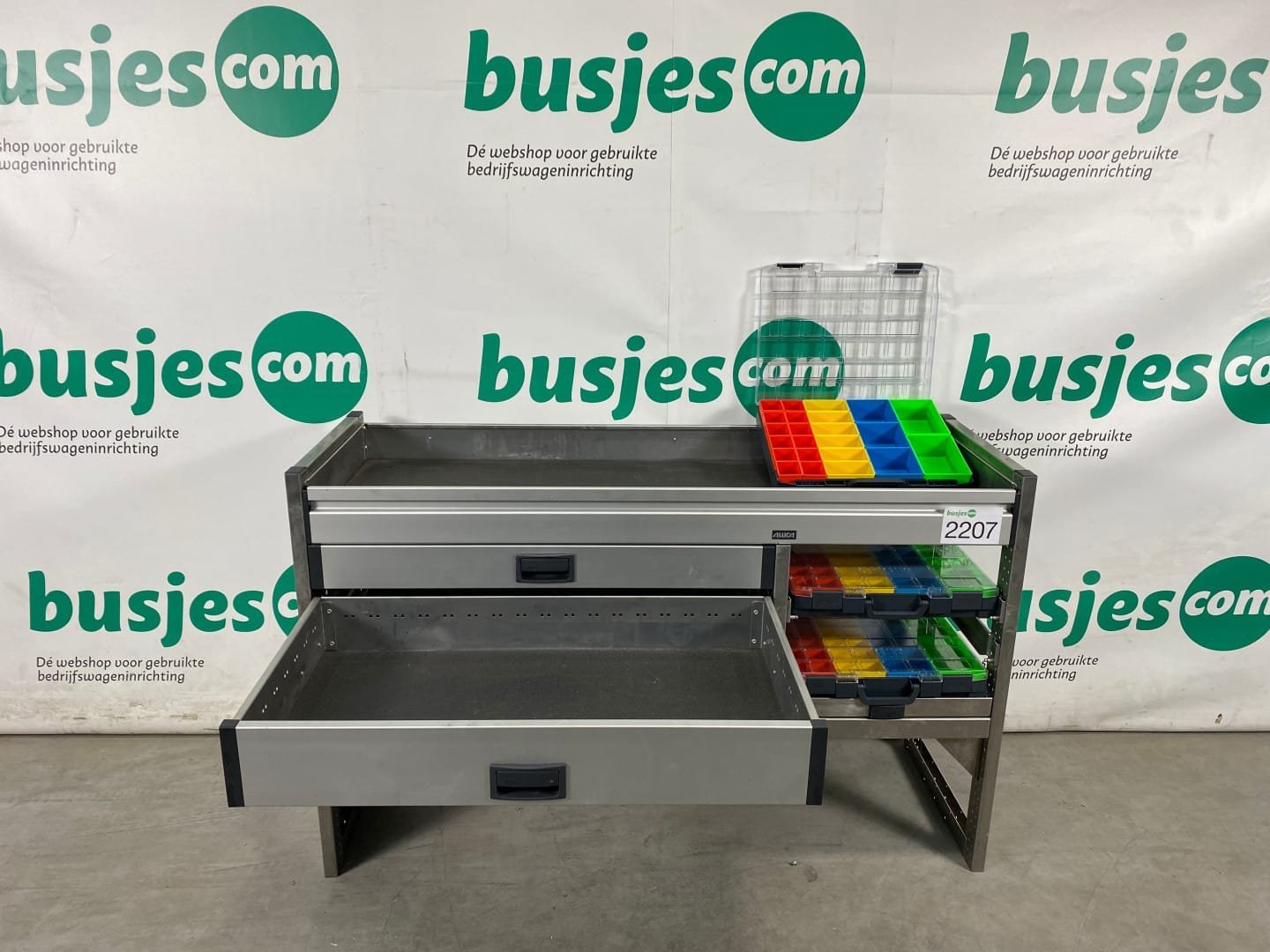 Aluca aluminium bedrijfswageninrichting gebruikt (nr 2207) - Afbeelding 6