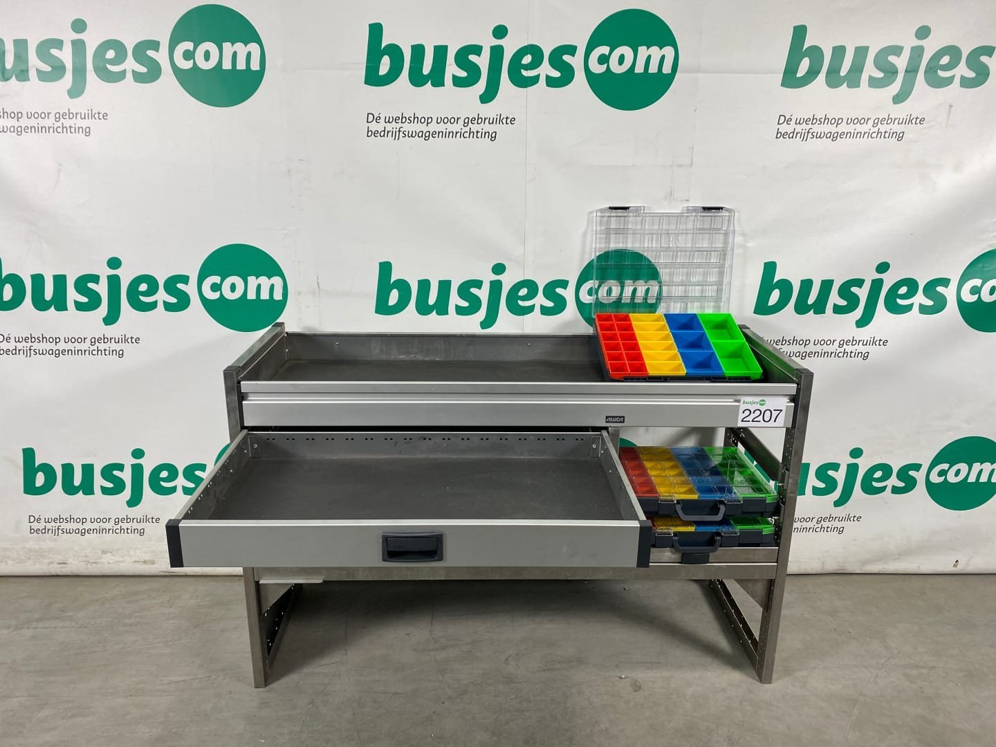 Aluca aluminium bedrijfswageninrichting gebruikt (nr 2207) - Afbeelding 7