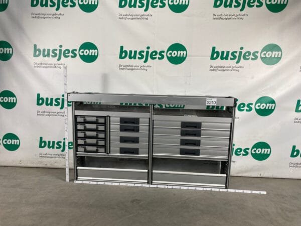 Bott Vario aluminium gebruikte bedrijfswagen inrichting (nr 2210)