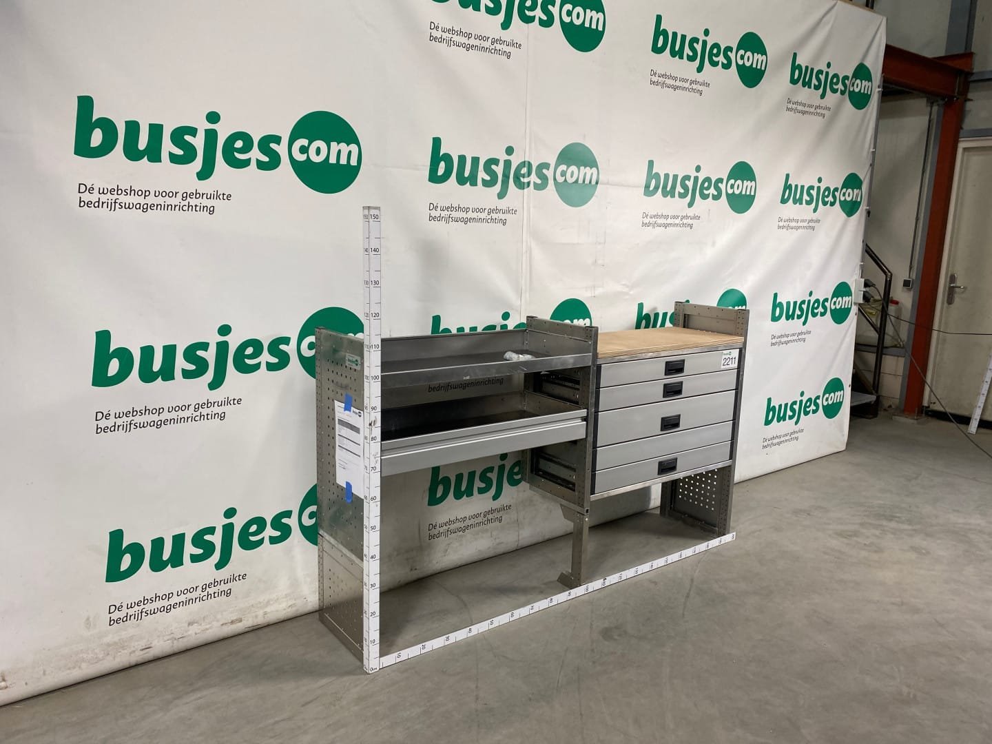 Aluca aluminium bedrijfswageninrichting gebruikt (nr 2211) - Afbeelding 3