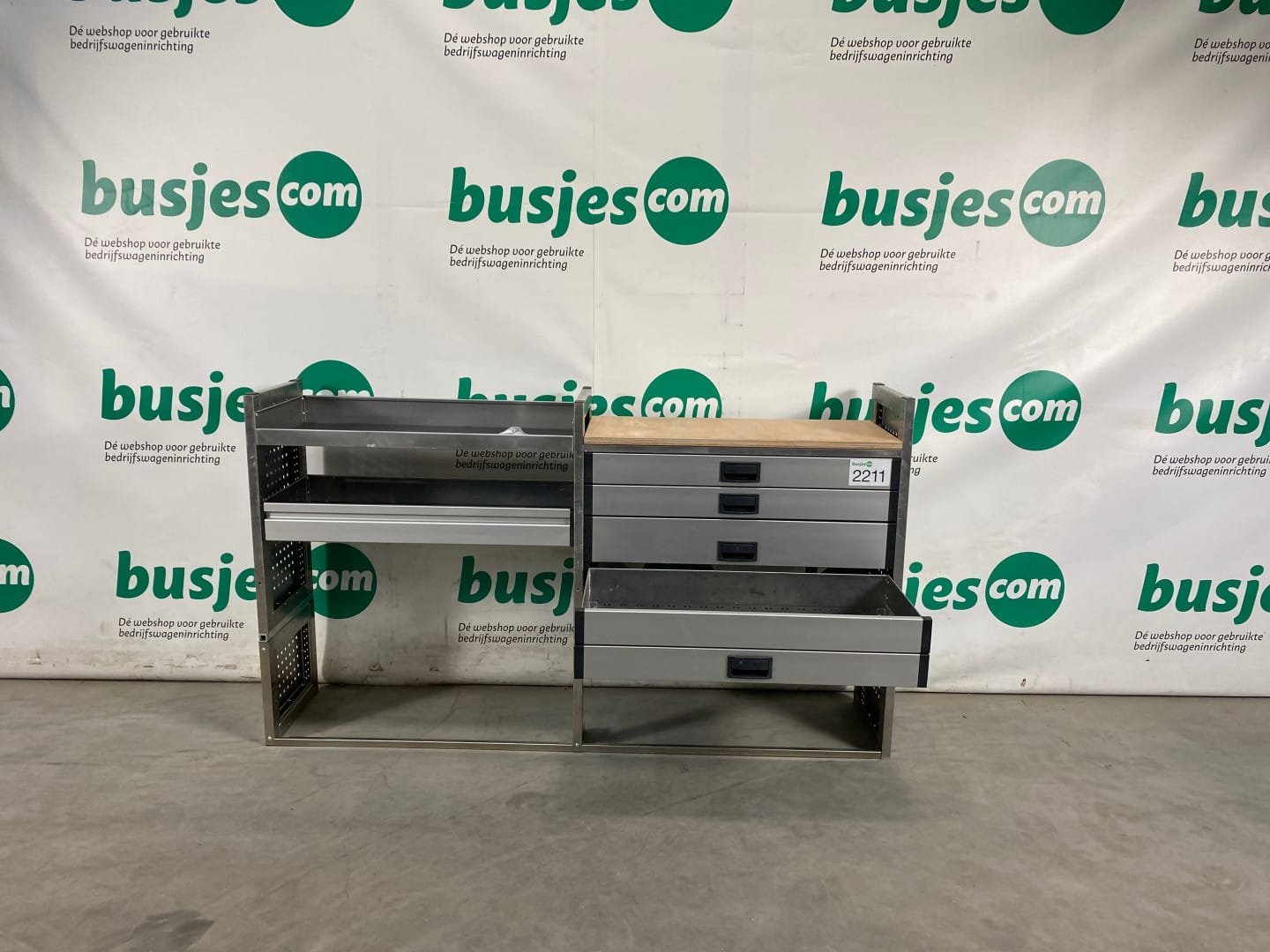 Aluca aluminium bedrijfswageninrichting gebruikt (nr 2211) - Afbeelding 5