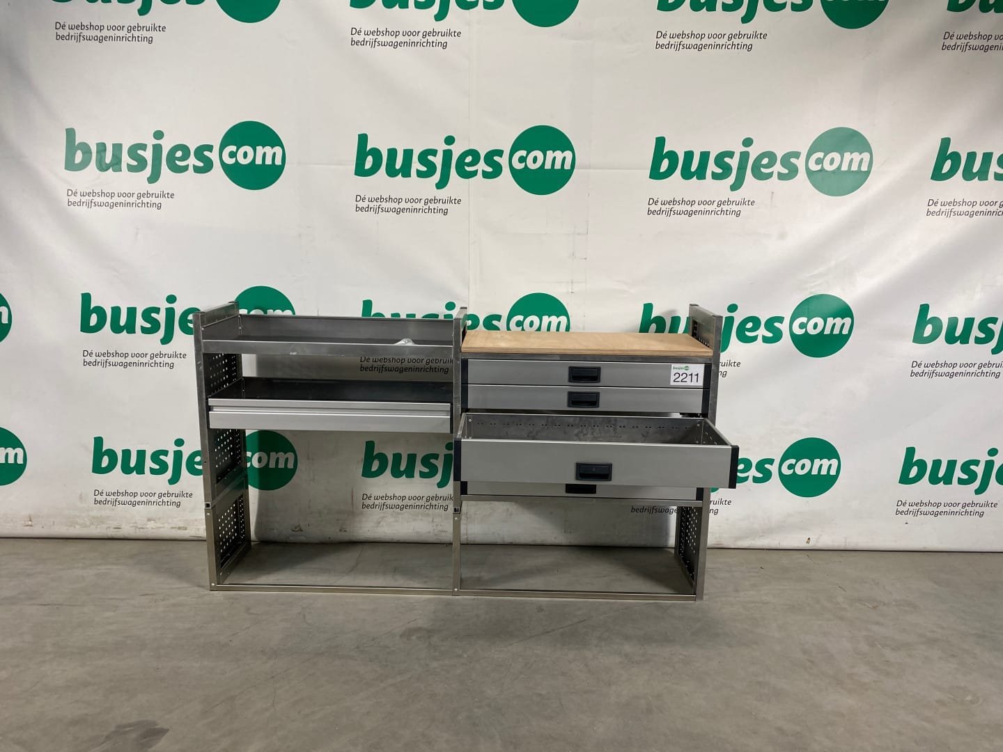 Aluca aluminium bedrijfswageninrichting gebruikt (nr 2211) - Afbeelding 6