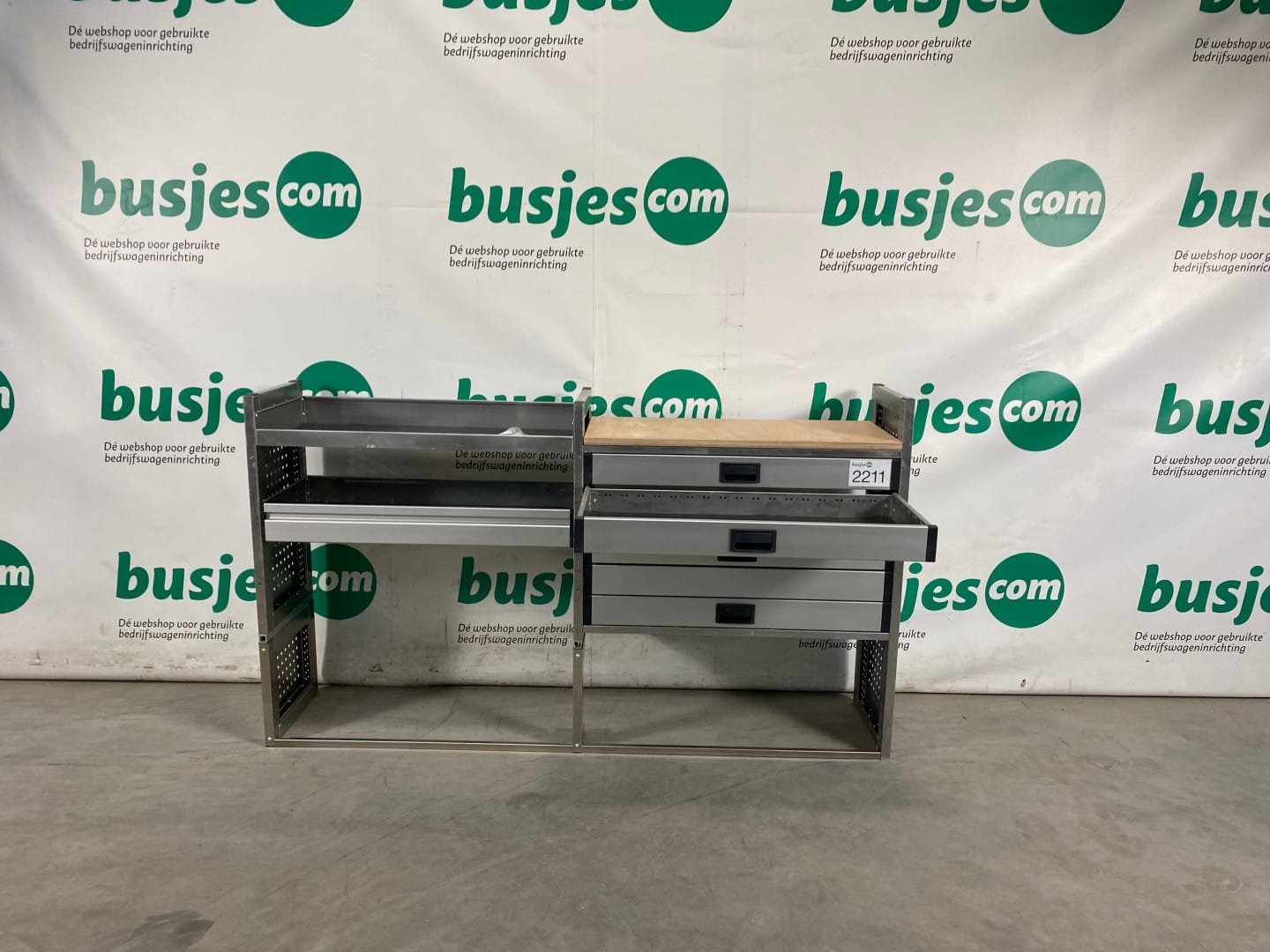 Aluca aluminium bedrijfswageninrichting gebruikt (nr 2211) - Afbeelding 8