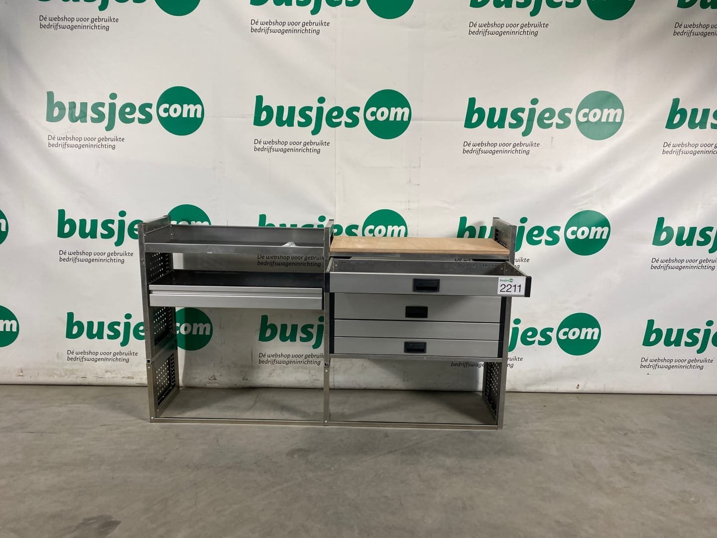 Aluca aluminium bedrijfswageninrichting gebruikt (nr 2211) - Afbeelding 9