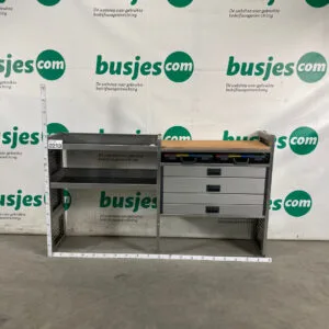 Aluca aluminium bedrijfswageninrichting gebruikt (nr 2213)