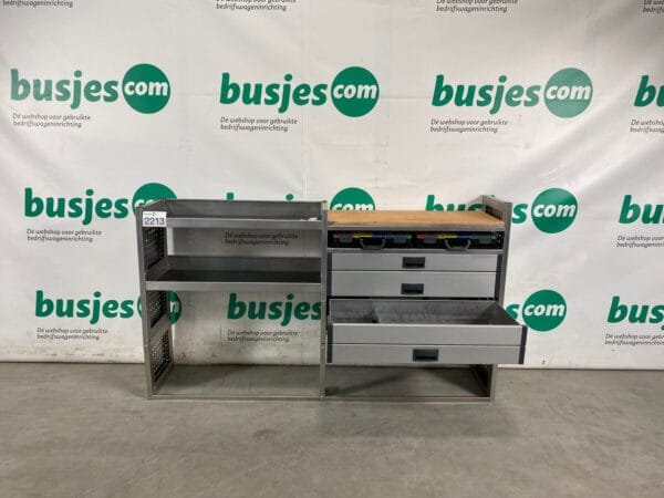 Aluca aluminium bedrijfswageninrichting gebruikt (nr 2213) - Afbeelding 5