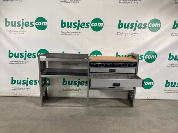 Aluca aluminium bedrijfswageninrichting gebruikt (nr 2213) - Afbeelding 6