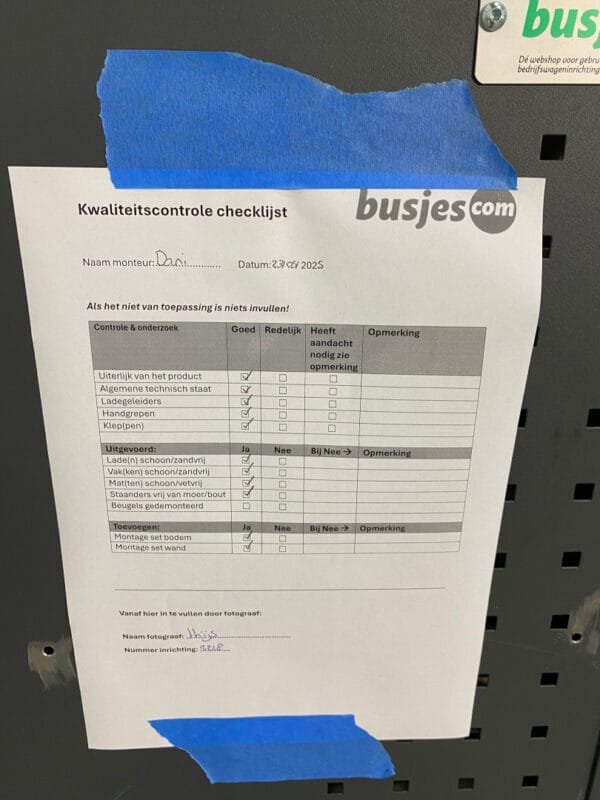 Bott Vario aluminium gebruikte bedrijfswagen inrichting (nr 2218) - Afbeelding 11
