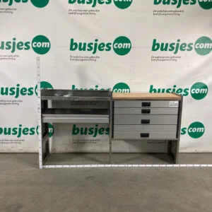 Aluca aluminium bedrijfswageninrichting gebruikt (nr 2220)