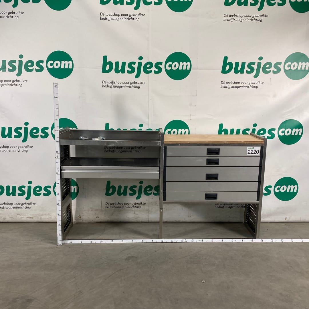 Aluca aluminium bedrijfswageninrichting gebruikt (nr 2220) - Afbeelding 2