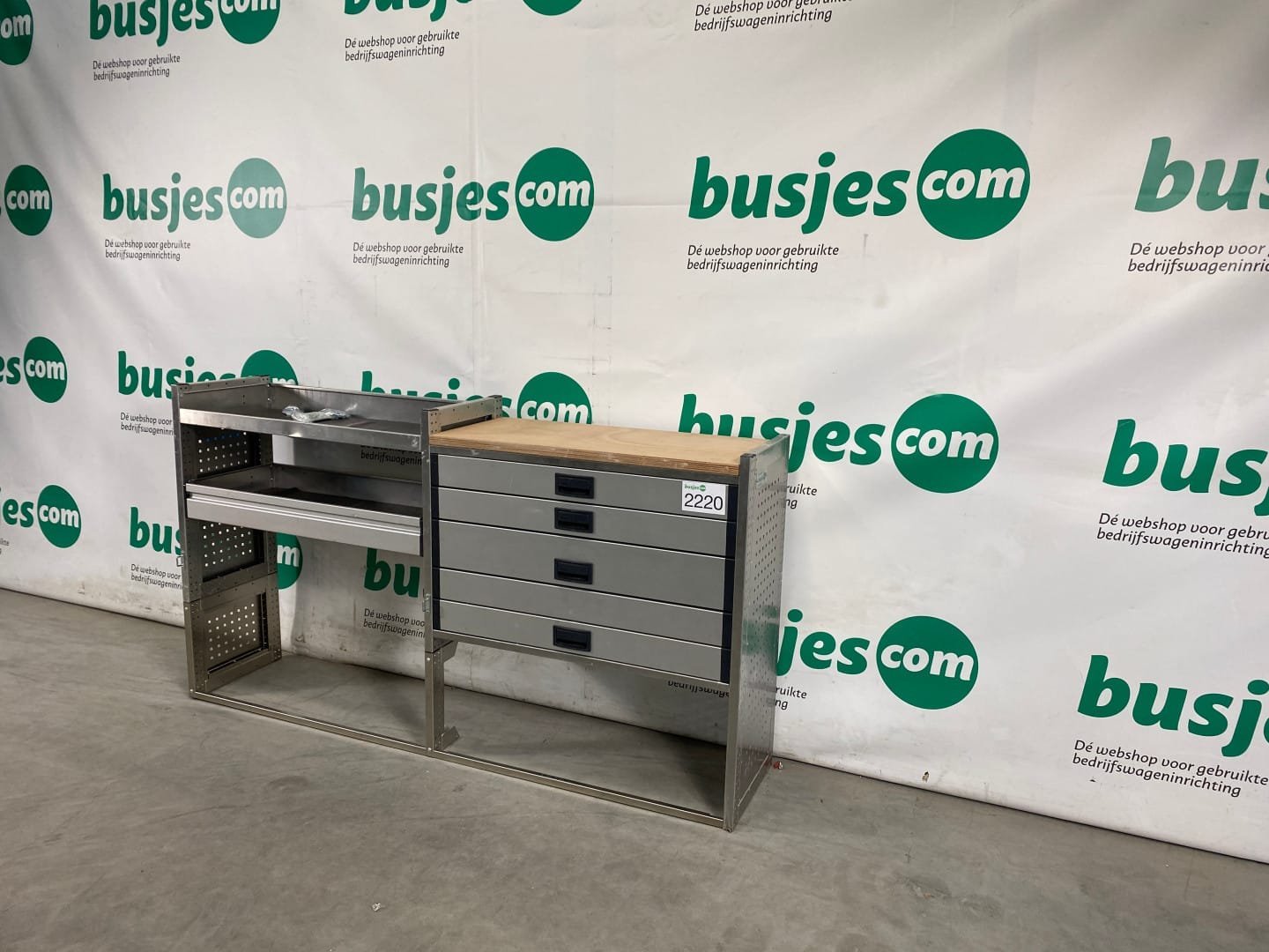 Aluca aluminium bedrijfswageninrichting gebruikt (nr 2220) - Afbeelding 4