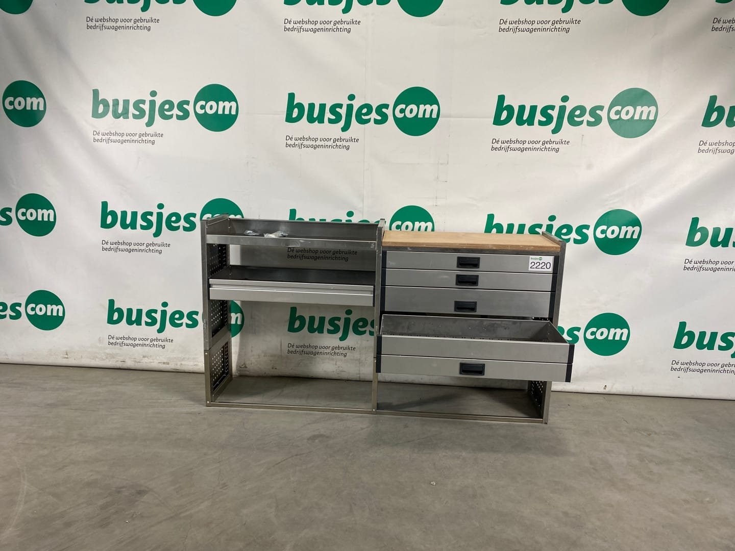 Aluca aluminium bedrijfswageninrichting gebruikt (nr 2220) - Afbeelding 5