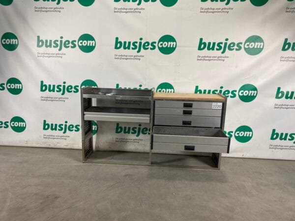 Aluca aluminium bedrijfswageninrichting gebruikt (nr 2220) - Afbeelding 5